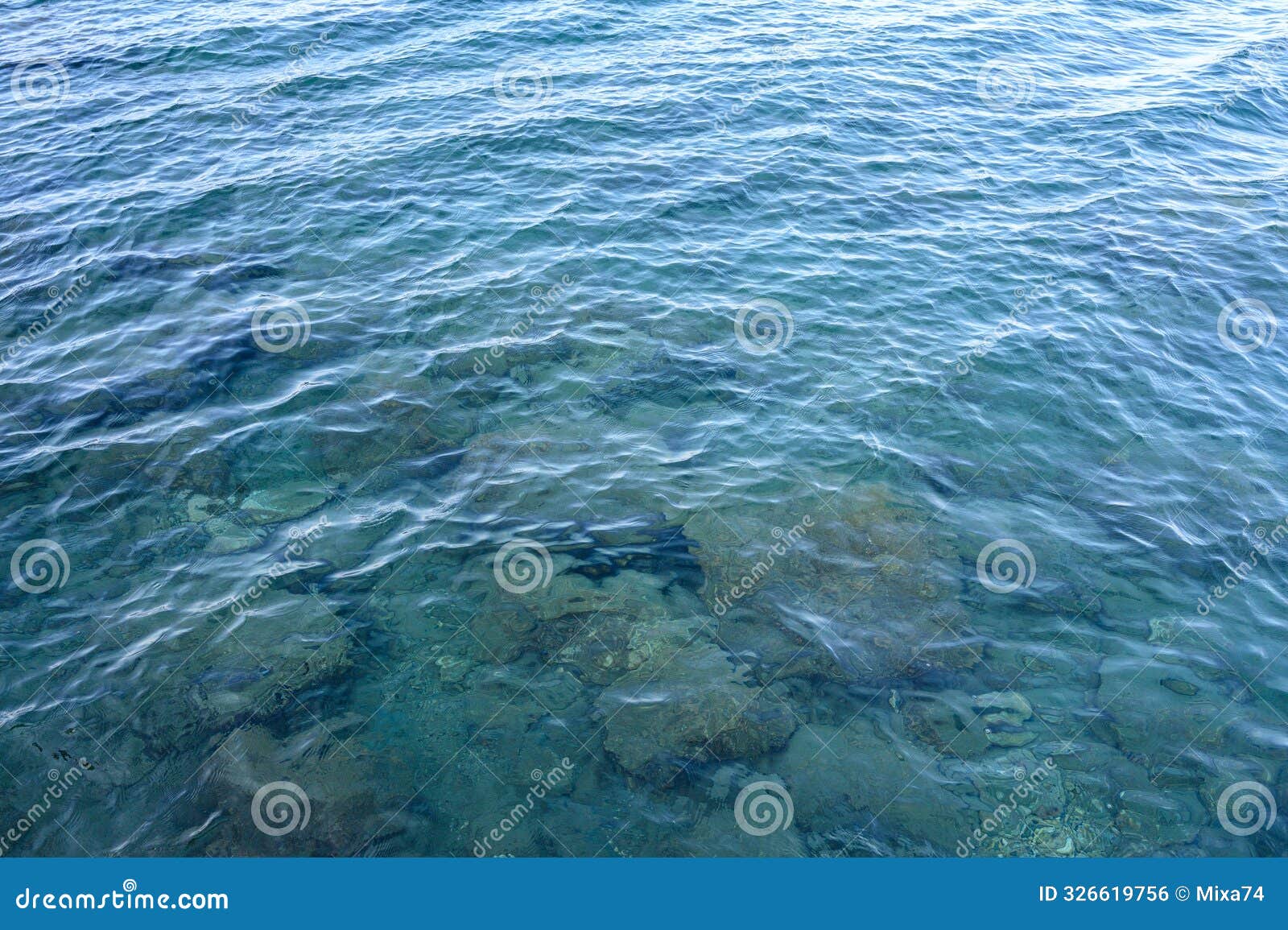 ripples on the mediterranean water. texture of water